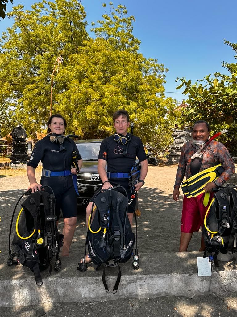 High-quality scuba diving equipment and gear used by Ranger Dive Bali
